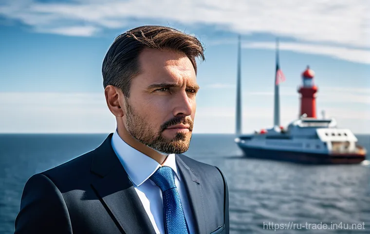 무역 실무 지식 업그레이드 방법 - **Prompt:** A determined male entrepreneur, around 40 years old, dressed in a sharp, modern business...