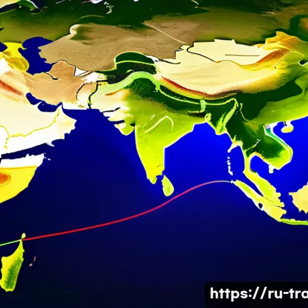 무역 전문가가 되는 법 - A Dynamic Global Trade Network, Eastward Shift**

**Prompt:** A vibrant, high-angle digital illustra...