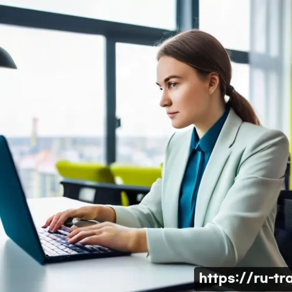 무역업계 스타트업 성공 사례 - **Prompt 1: E-commerce Success in Russia**
    A vibrant, wide-angle shot of a young, confident Russ...