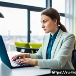 무역업계 스타트업 성공 사례 - **Prompt 1: E-commerce Success in Russia**
    A vibrant, wide-angle shot of a young, confident Russ...