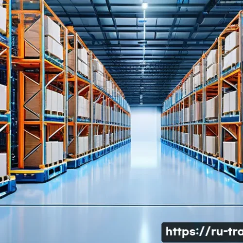 무역 실무에서의 최신 기술 활용 - **AI-Powered Automated Retail Fulfillment Center**
    A wide, brightly lit, and ultra-modern automa...